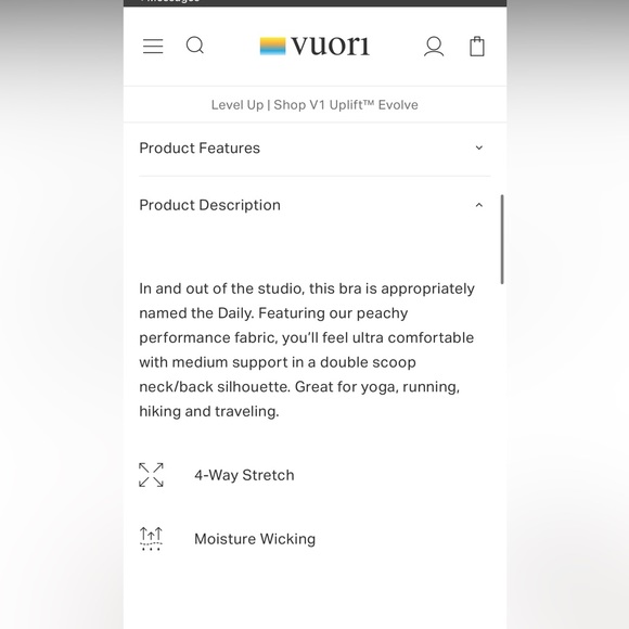 Vuori Women’s Daily Bra - Picture 5 of 8